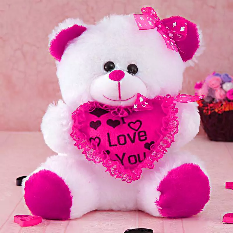 pink colour teddy bear